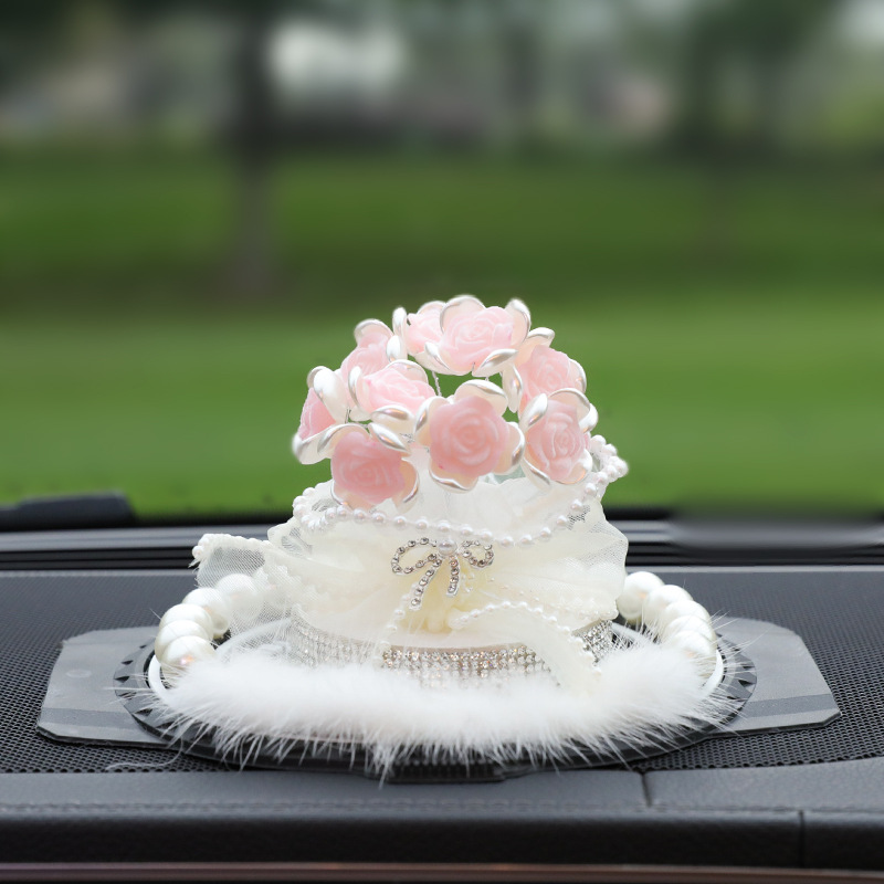 Simulated Rose Aromatherapy Ornaments Car Decoration Perfume Car Interior Supplies Diffuser Fragrance Rose Fragrance