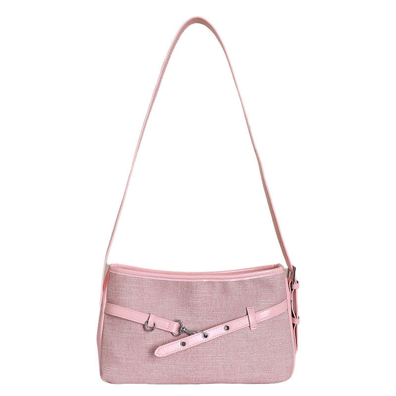 Textura transfronteriza bolso de hebilla de cuero para mujeres 2026 nueva moda diaria bolso de brazo de viaje popular bolso retro