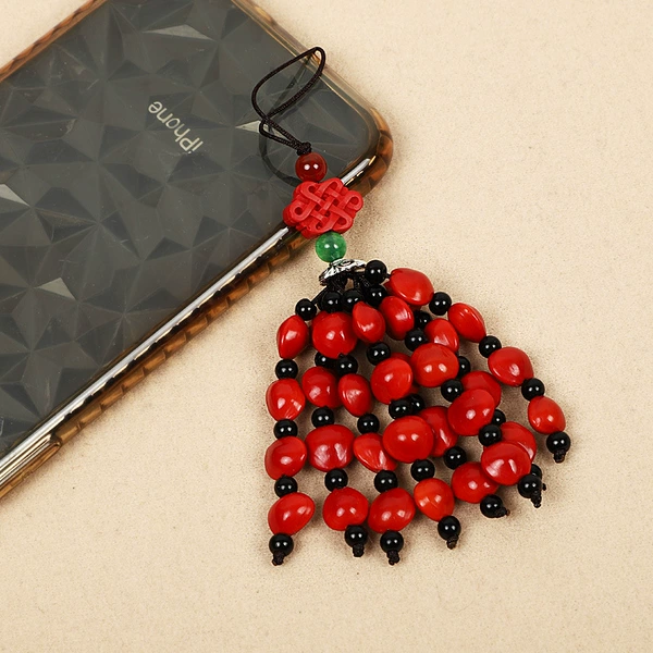 Cinnabar Chinese Knot-32 Acacia Red Bean Style