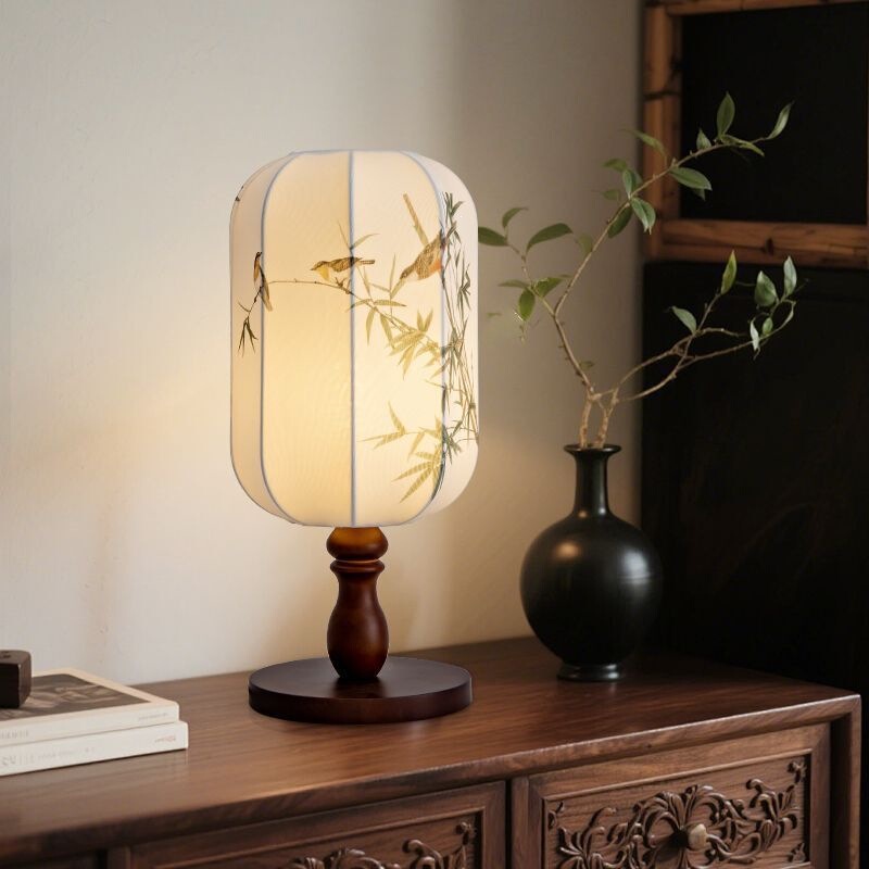 Classical Table Lamp of the Song Dynasty Aesthetics, Bedroom Bedside Lamp, New Chinese Style Wooden Art Painting, Chinese Style Tea Room Zen Table Lamp Classical Table Lamp of the Song Dynasty Aesthetics, Bedroom Bedside Lamp, New Chinese Style Wooden Art Painting, Chinese Style Tea Room Zen Table Lamp