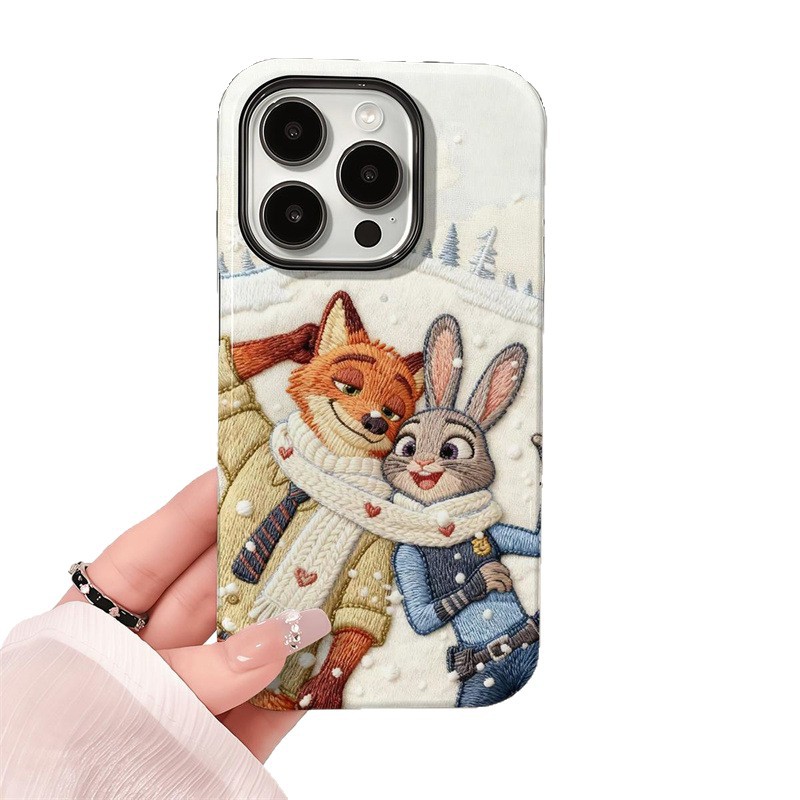 Bufandas Judy para Apple 17promax dibujos animados lindos iPhone 16pro lente todo incluido 15 nuevo 1