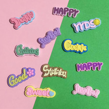 PVCܛ�z �¿��pɫhappy��ĸ��DIY�Ʒ���Ь���֙C���NƬ�b���
