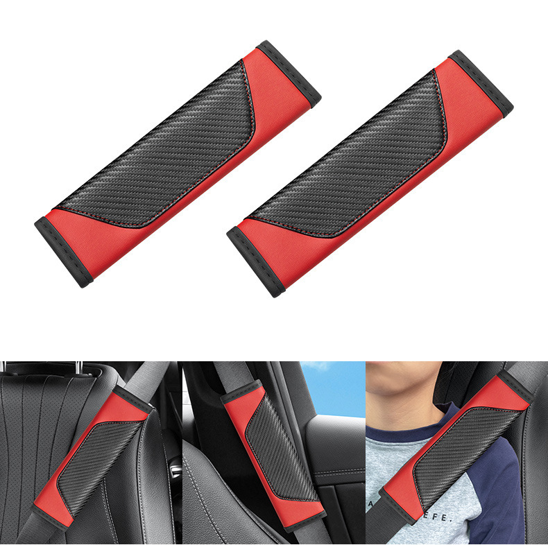 Carbon fiber car seat belt shoulder pad advanced sense car shoulder pad seat belt protective cover car supplies
