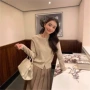 小众外穿圆领长袖开衫