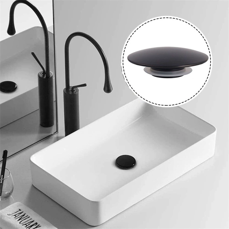 Cross-border all-copper bouncing push-type drain valve mushroom head panel water sealing cap core sealing stopper