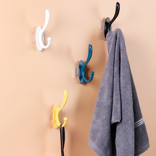 Hole-free coat hooks Wall-mounted thickened door hooks Bathroom towel rack coat hooks and coat racks