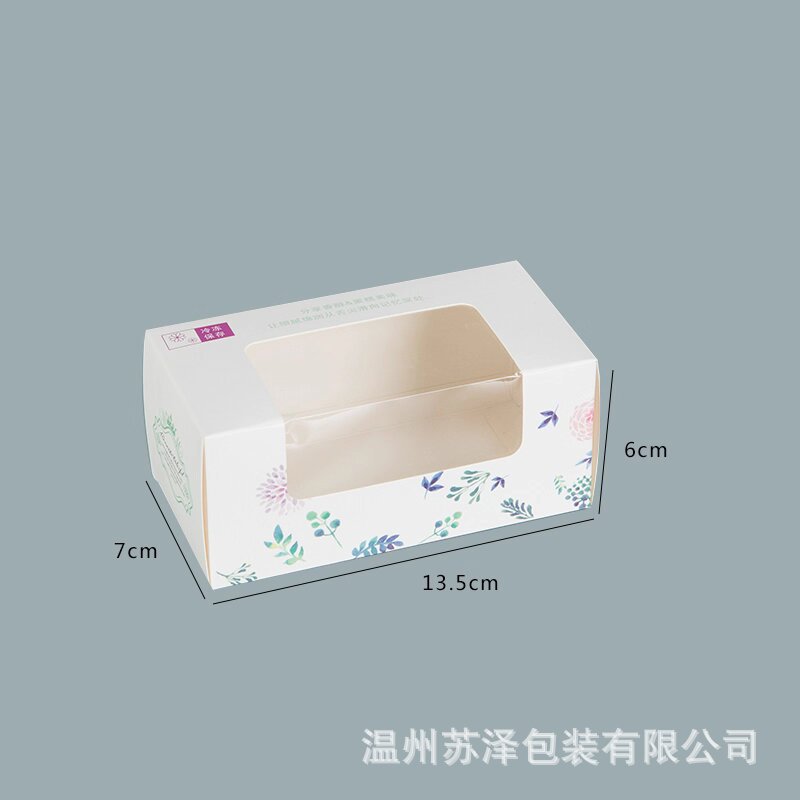 234 cápsulas de Hokkaido Qifeng caja de pastel caja de embalaje de ventana transparente caja de papel West Point horneado caja de cupcake image 9