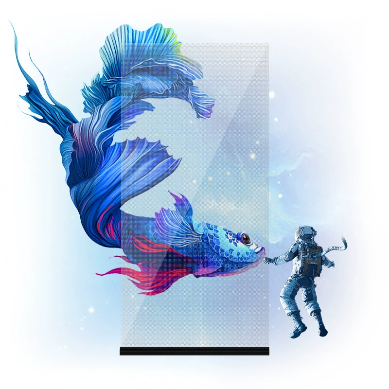 Голографическим волшебным спрятанным экраном приведенный экраном дисплея Крытый прозрачный можно отрезать и согнуть легким для установки