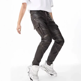 男式真皮皮衣;皮草;男式皮裤