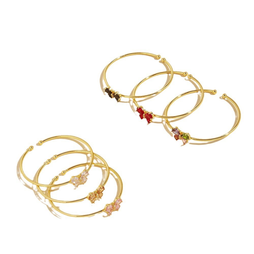 Europa y América de moda estilo de mariposa pulsera de bronce de pulsera de joyería transfronteriza nueva joyería popular hermosa pulsera
