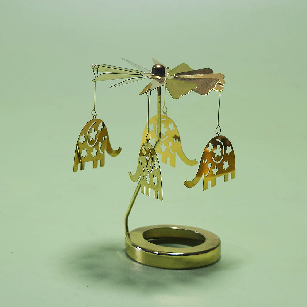 Profesional INS Amazon fabricante romántica aromaterapia vela de vidrio cubierta inteligente giratoria de acero inoxidable candelabro linterna