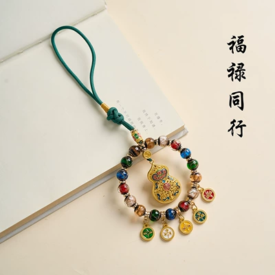 High-End Car Interior Decoration in Chinese Style, Car hanging - fortune-prosperityash-glaze-glass-pendant
