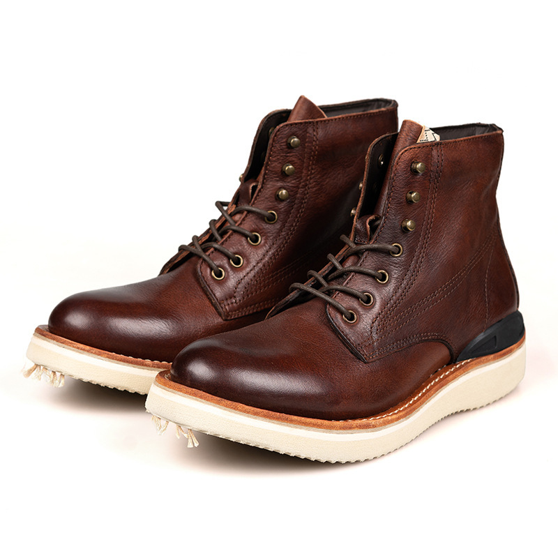 Martin Boots Men's Boots Leather Shoes Men's High-top British Style Workwear Boots All-match Couple's Leather Boots Autumn Snow Boots
