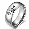 Harry Potter and Death Holy Significant Ring ALWAYS Ring Couple Ring Ring Titanium Steel Men and Women