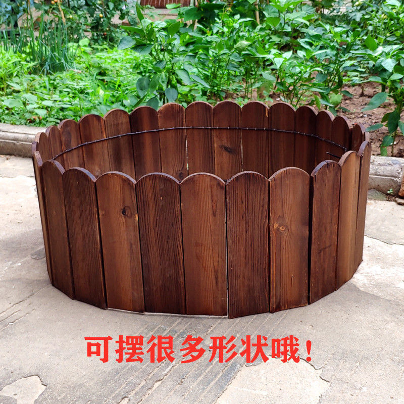 Anticorrosive wood outdoors fence solid wood Telescoping fold Bamboo fence decorate partition indoor balcony enclosure Courtyard