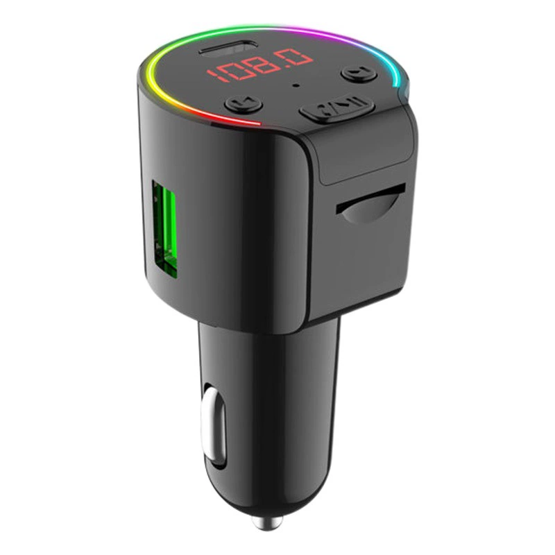 Трансграничный G61 автомобильный Bluetooth MP3 FM-передатчик автомобильная зарядка поиск автомобиля позиционирование плеер громкой связи RGB красочный светодиод