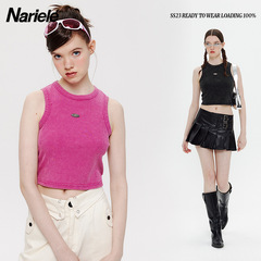 HeyHenry ins style street trend hot girl vest women's small short washed old original short top summer