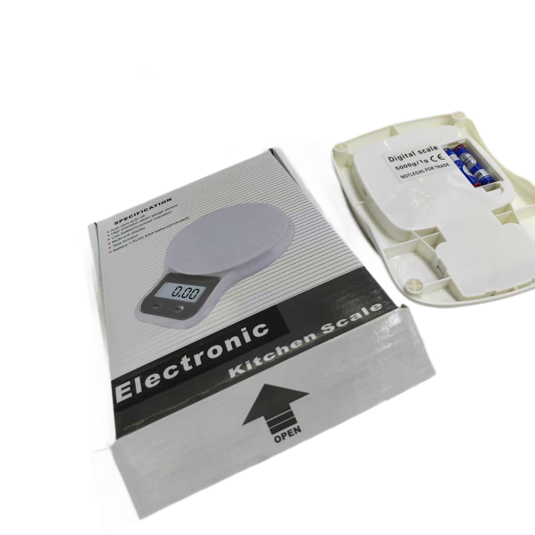 2025 placa de acero retroiluminación 1g cocina electrónica pesada doméstica pequeña escala de horneado de alimentos pesada electrónica pesada de té pesada al por mayor