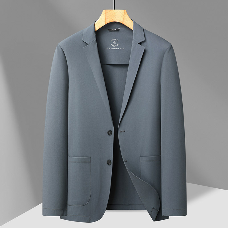 Casual Suit Men's Summer Thin Ice Silk Sunscreen Clothing Middle-aged and Young Men's Fashionable Western Men's Coat Sunscreen Small Suit