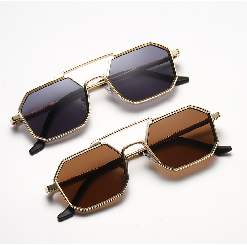 Unisex Fashion Solid Color Pc Polygon Sunglasses display picture 5