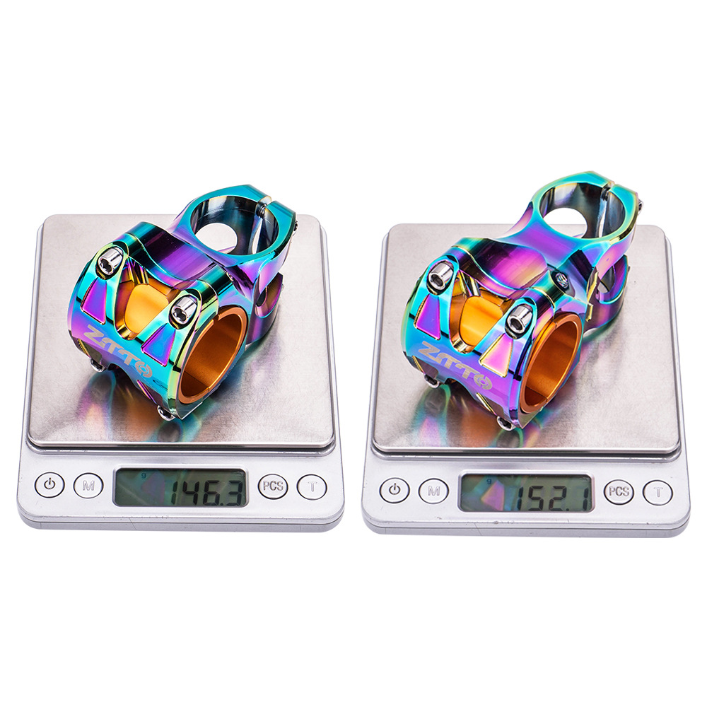 ZTTO bicicleta de montaña 31,8*50mm 35mm CNC colorido asa de pie de aleación de aluminio hueco corto elevador