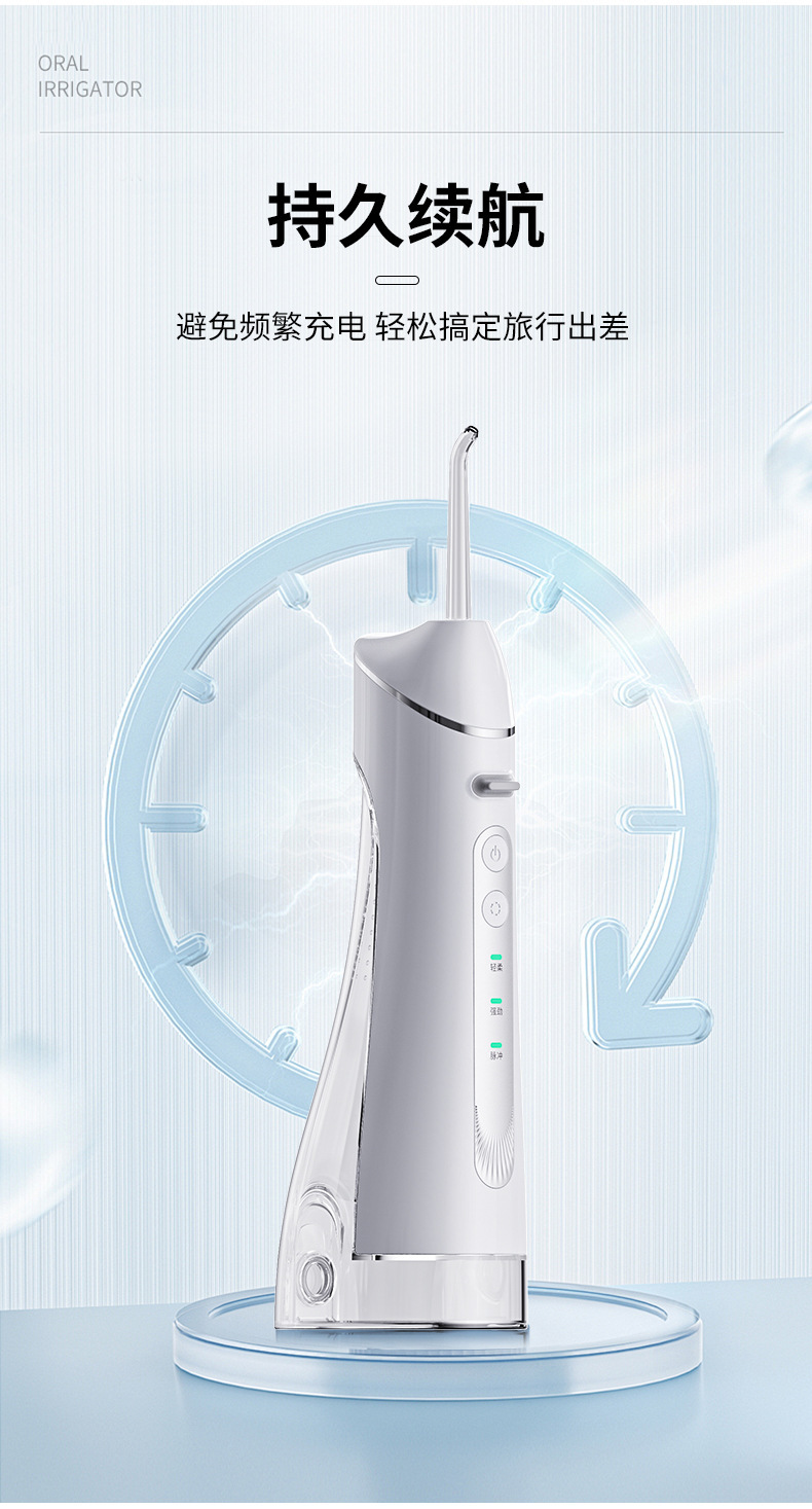 USB Rechargeable Portable Oral Irrigator Set Home Travel Oral Cleaning Tool Electric Water Flosser