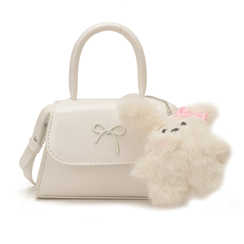 Bolsos infantiles transfronterizos dulces lindos arcos bolsos de mano de niña mini oso colgante bolsos de hombro