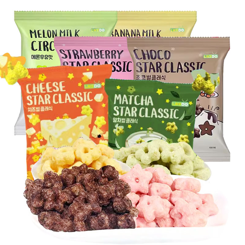 韩国进口涞可巧克力味甜甜圈膨化零食小吃休闲食品韩国CU便利店款