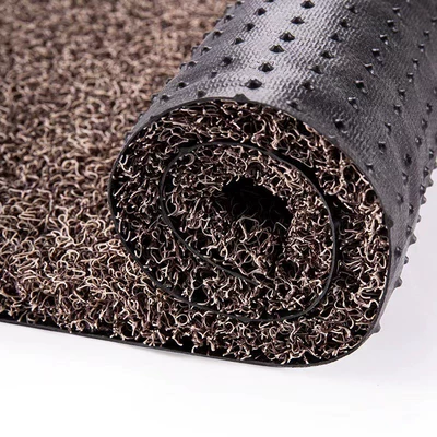 Extra Thick Floor Mats Customized Car, Avtomobil döşəmə paspasları - beige-brown-nail-base-wire-hoop-16mm-6090cm