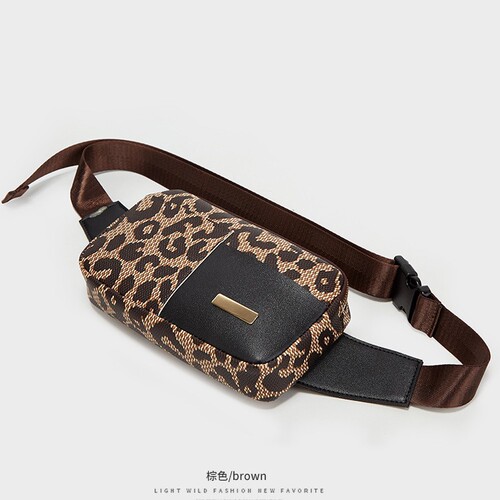  New Printed Waist Bag for Women, Sports Running Phone Waist Bag, Fashion Outdoor, New Wallet, Dropshipping One Piece
