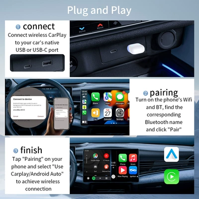 to Gps Wireless Car – Simsiz CarPlay və Android Auto