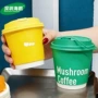 带盖一次性中空印制咖啡杯