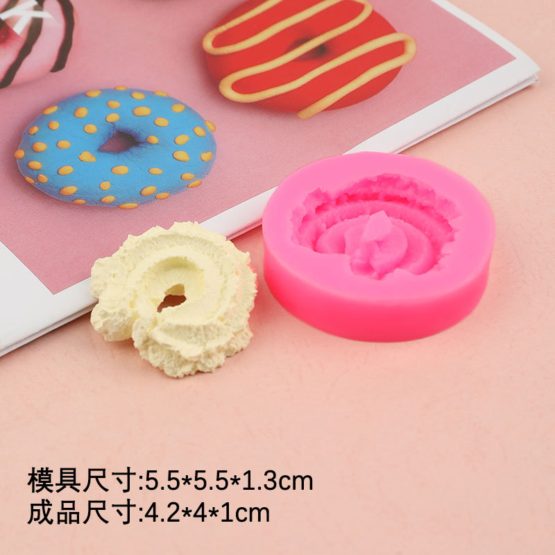 Galleta oblea de chocolate galleta simulación silicona molde DIY hecho a mano epoxi arcilla fondant Decoración