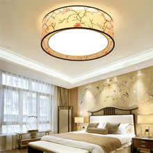 新中式吸頂燈中國風現代客廳正方形圓形卧室溫馨書房餐廳仿古燈具