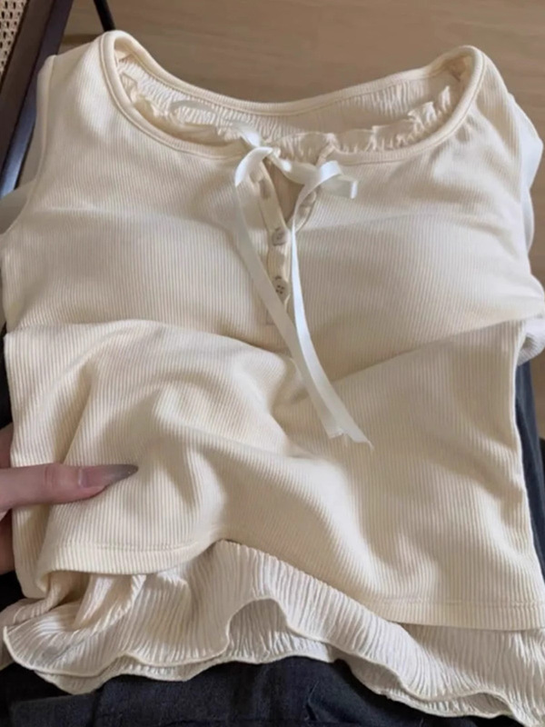 假两件内搭白色打底衫女春季2025新款秋冬别致绝美设计感修身上衣|undefined