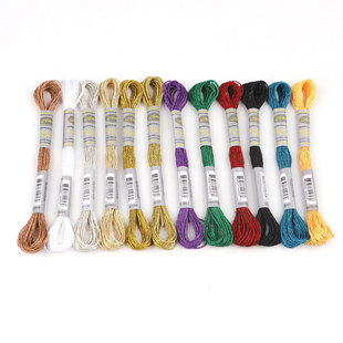 6֧�b8�׽��yʮ�ֽ��� �����ٴ̽���Metallic Embroidery Floss