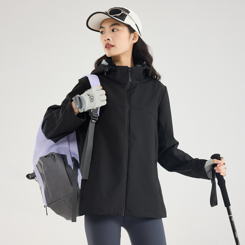 ソフトシェルジャケット 防風防水 アウトドア登山服 企業団体活動 作業服 ジャケット カスタムプリントロゴ|undefined