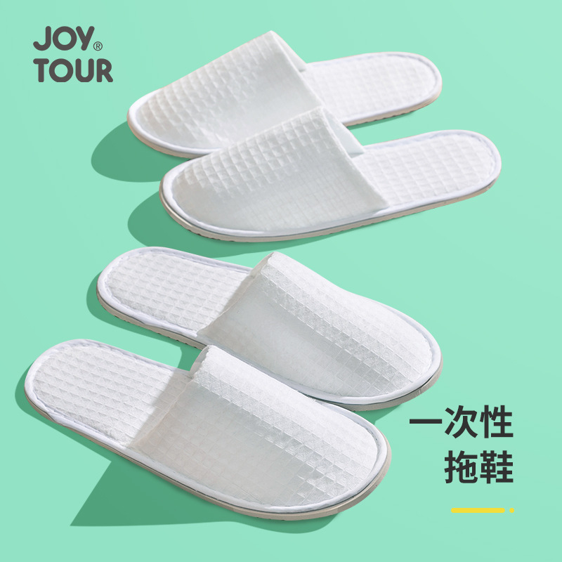 Zapatillas desechables de hotel para hospitalidad, uso doméstico, salón de belleza de hotel, zapatillas desechables portátiles de viaje B&B al por mayor
