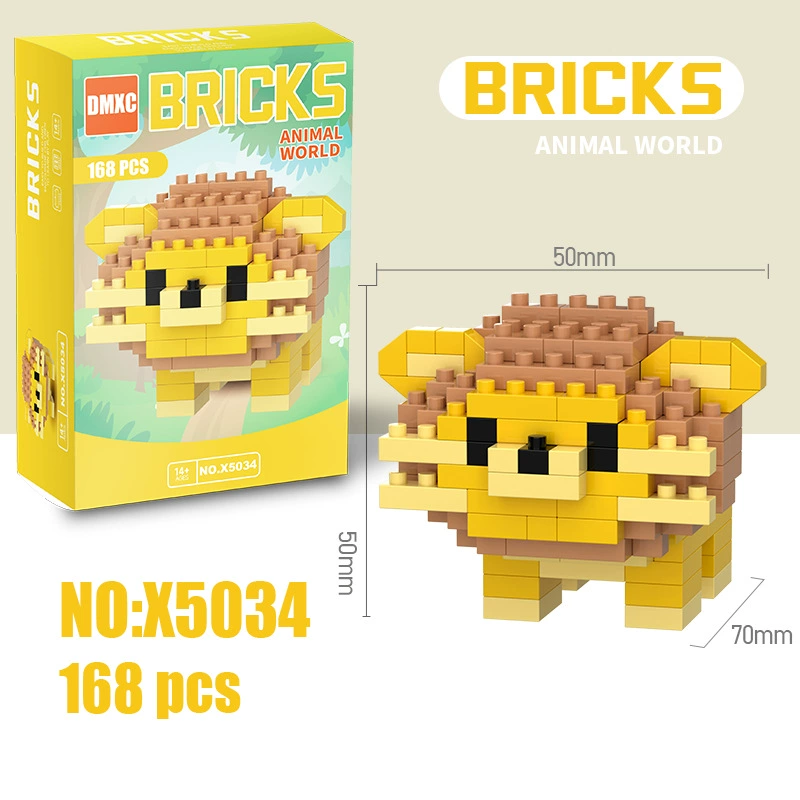 Конструктор bricks (Lego) минифигурки, мелкие микрокубики, подарок на день рождения, разнообразные стили