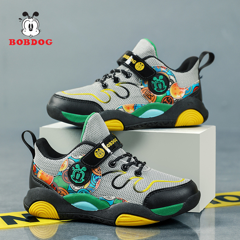 Sapatilhas de desporto infantil babu bean basket primavera outono_voghion.com