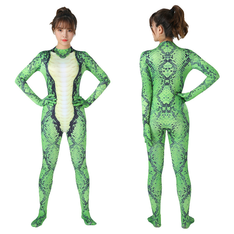 Python series de animales de terror, trajes de Halloween, trajes de cosplay para hombres y mujeres.