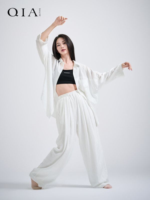 Chia Modern Dance Shirt, Loose and Flowing, Suitable for Art Exams, Practice Wear, and Everyday Wear for Adults