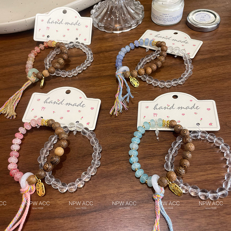 Ancient style wood beads (mixed color)