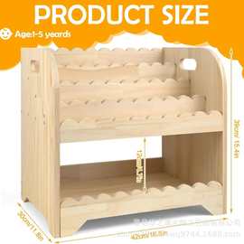 木质多层儿童书置地书架家用宝宝绘本童话书架玩具卡片收纳置物架