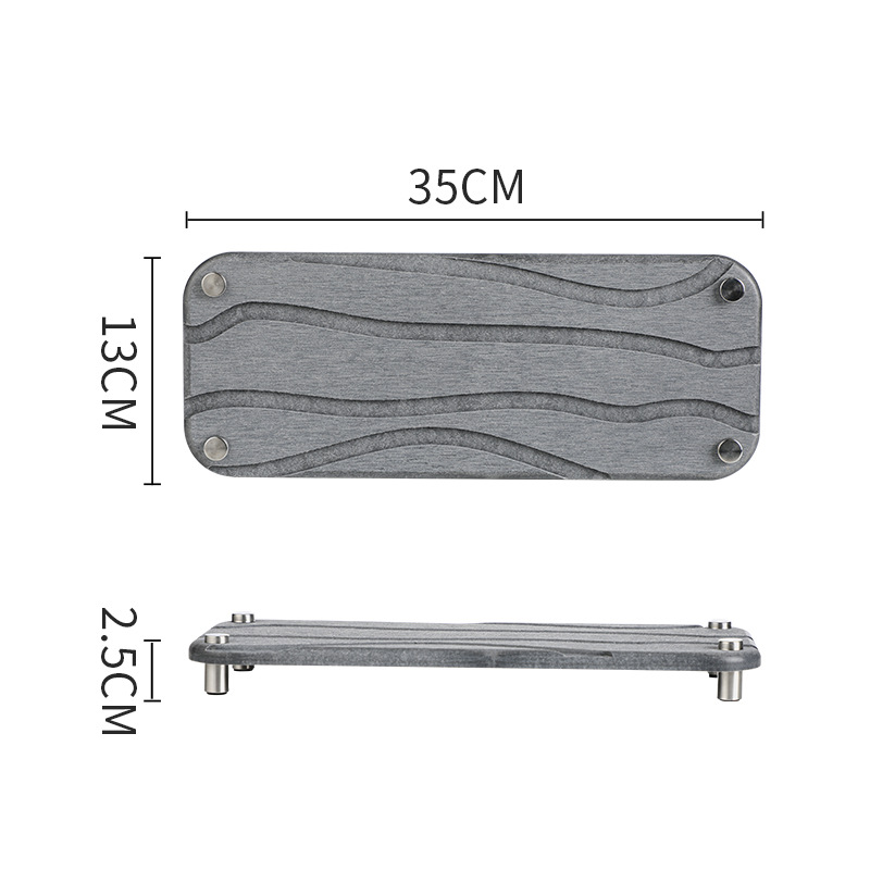 물 잔물결 다크 그레이 35*13cm 증가