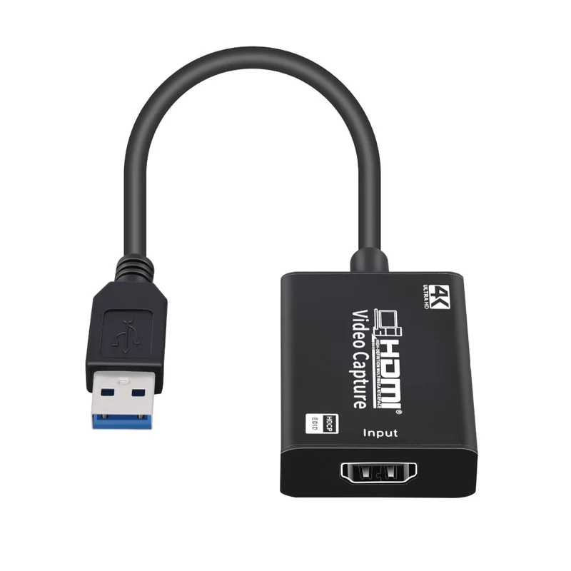 Карта захвата 4K HD игра живое вещание HDMI в USB с кабелем коллектор USB видео захвата карта