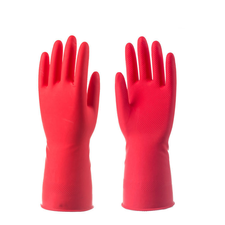 Guantes de lavado de platos para limpieza doméstica antideslizante cocina resistente lavandería doméstica guantes de látex impermeable al por mayor