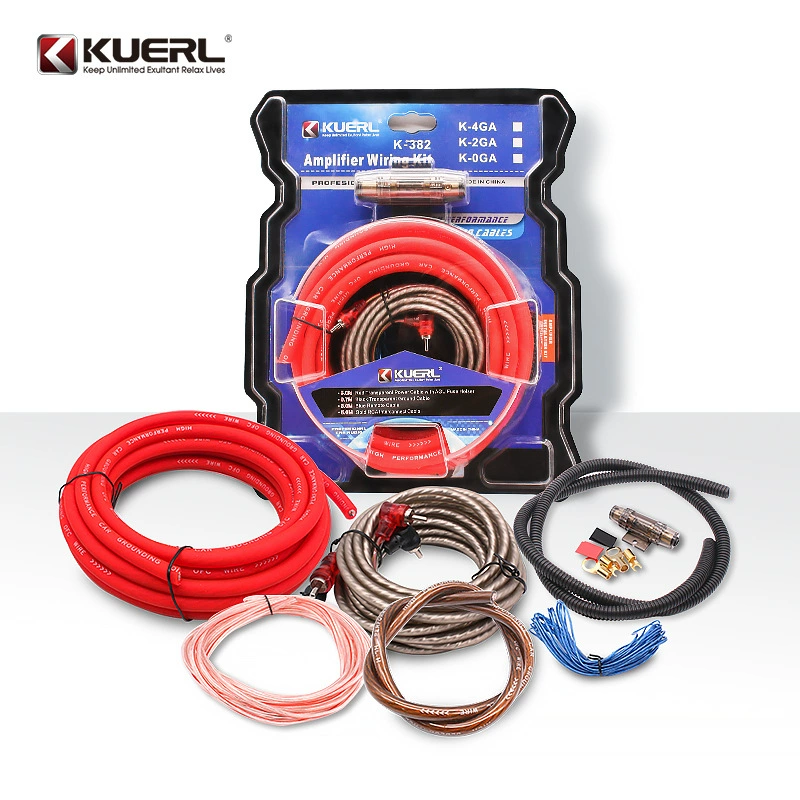 Оптовая Продажа с фабрики 4GA автомобильный усилитель мощности Соединительный провод медный алюминиевый аудио модифицированный автомобильный усилитель мощности набор проводов