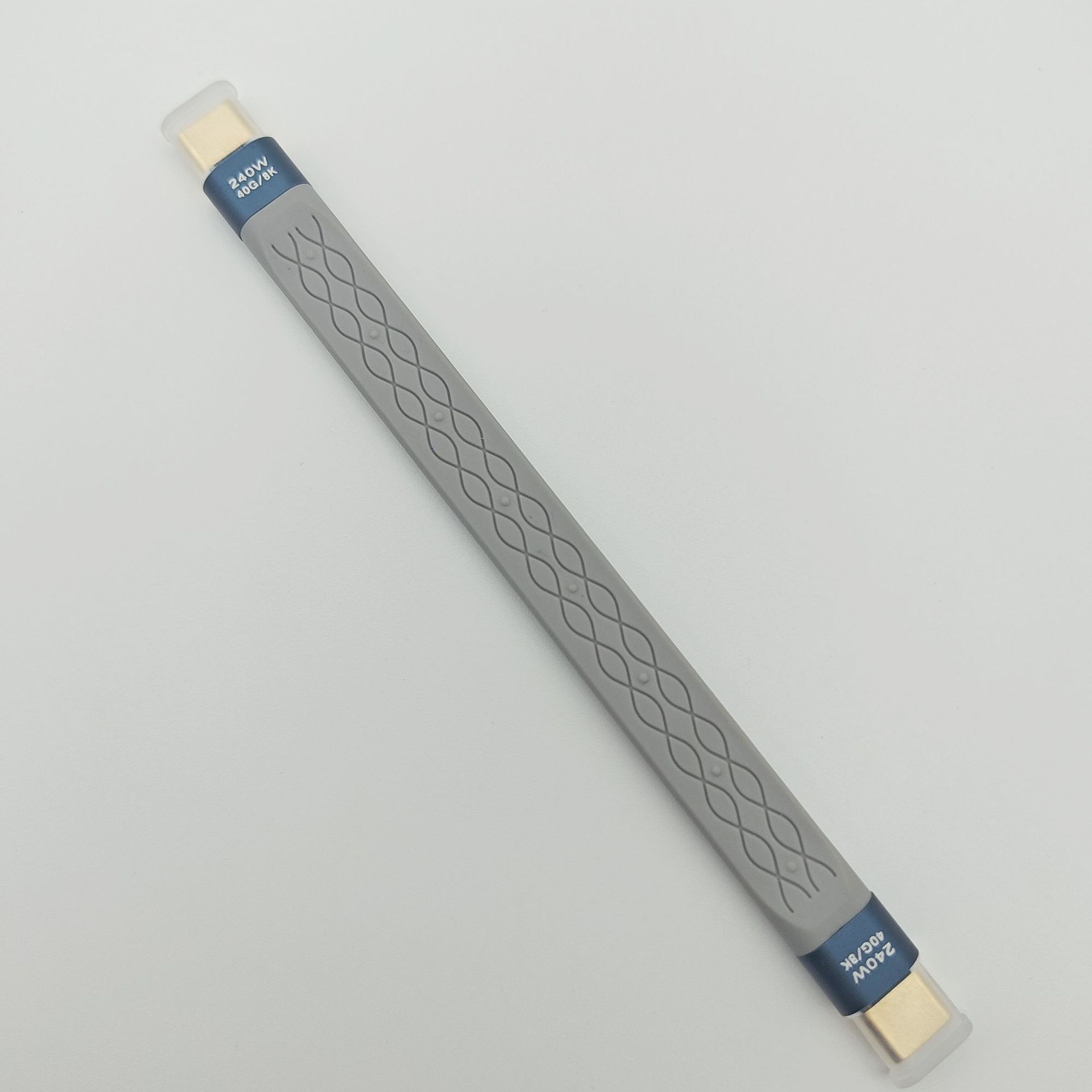 USB3.2 全功能扁线 灰色（40Gbps+PD240W快充+8K60Hz）