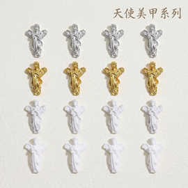 跨境美甲饰品欧美圣母女天使塑像巴洛克天使美甲配饰批发美甲贴片